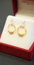 22K ladies hoop earrings 