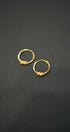 Timeless yellow gold hoop earrings