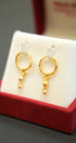 Classic 22K gold hoop earrings