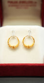 Stylish 22K yellow gold earrings