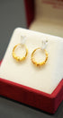 22K gold elegant ladies earrings 