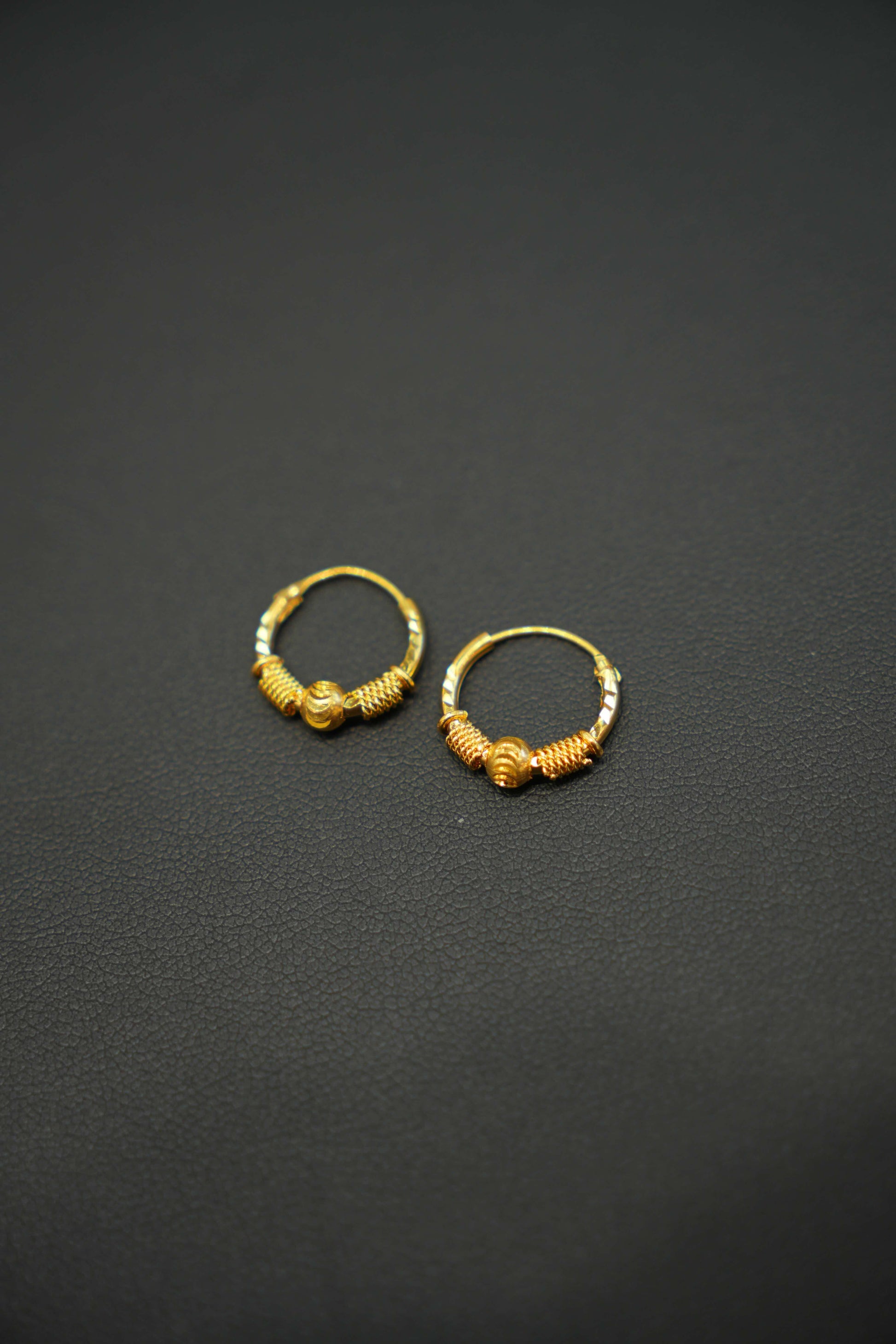 22K gold designed earrings