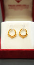 Traditional ladies gold earrings