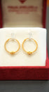 Traditional 22K yellow gold earrings