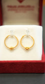 Traditional 22K yellow gold earrings