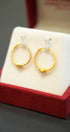 Stylish 22K yellow gold earrings