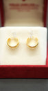 Classic ladies 22K gold earrings