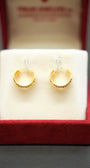 Classic ladies 22K gold earrings