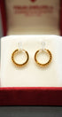 22K Gold Fashion Hoop Earrings
