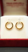 22K Gold Fashion Hoop Earrings
