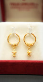 Plain Gold Hanging Hoop design