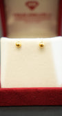 22K Gold Ladies Stud Earrings