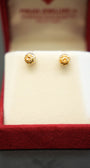 22K Gold Ladies Stud Earrings
