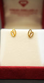 22K Gold Ladies Stud Earrings