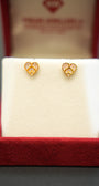 22K Gold Ladies Stud Earrings