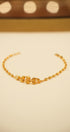 Simple gold jewelry bracelet