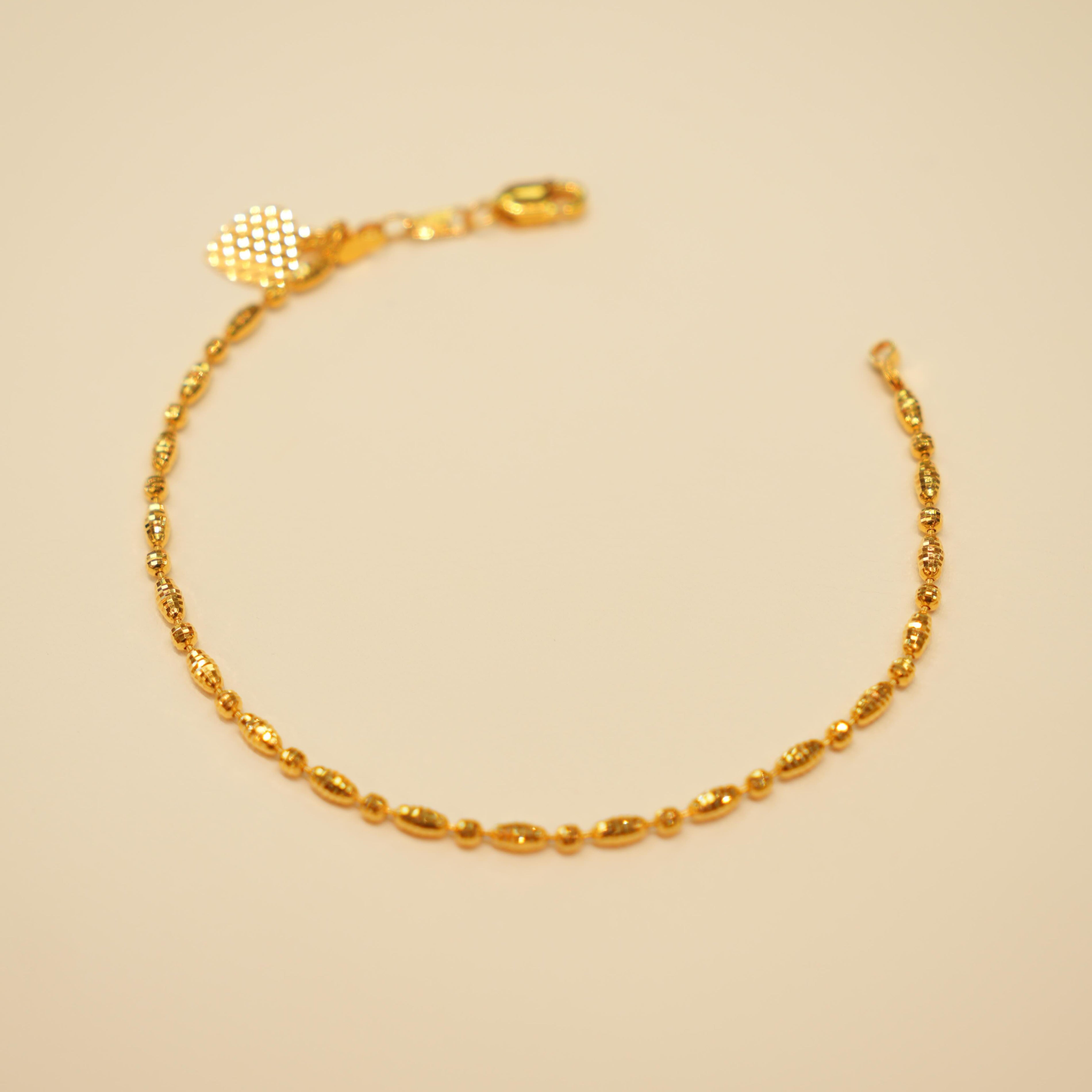 Gold beaded bracelet