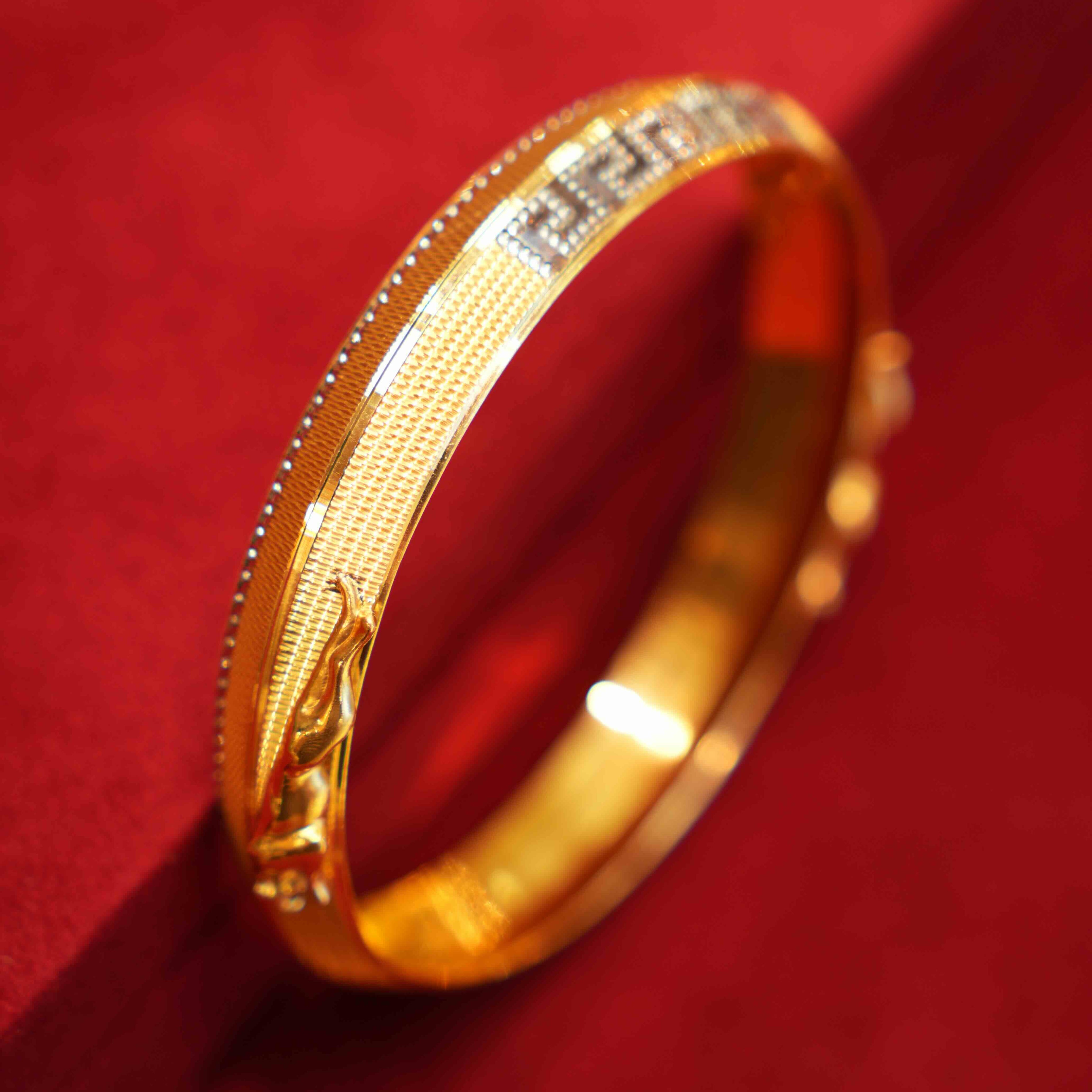 22K Gold Men's Kara