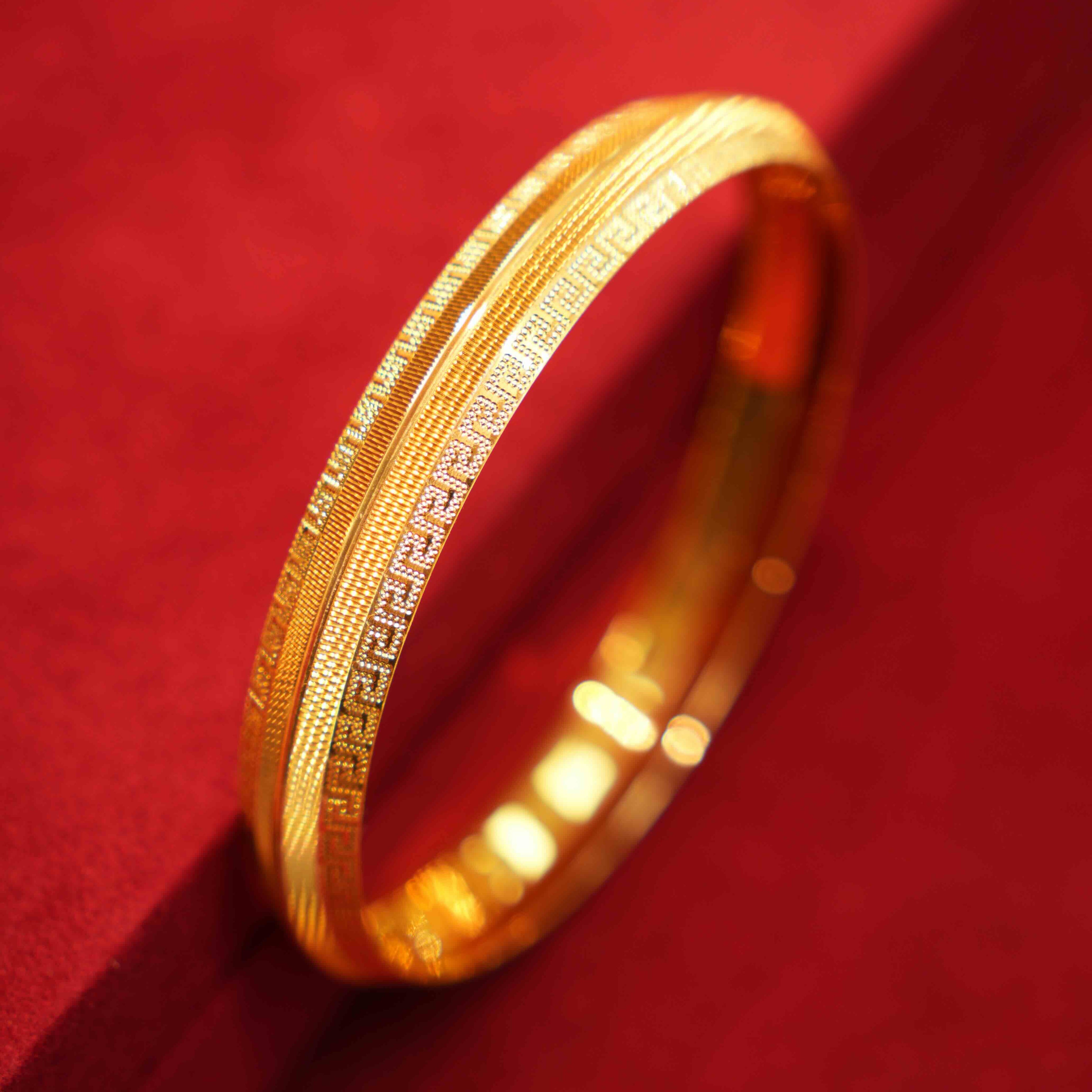 22K Gold Men's Kara