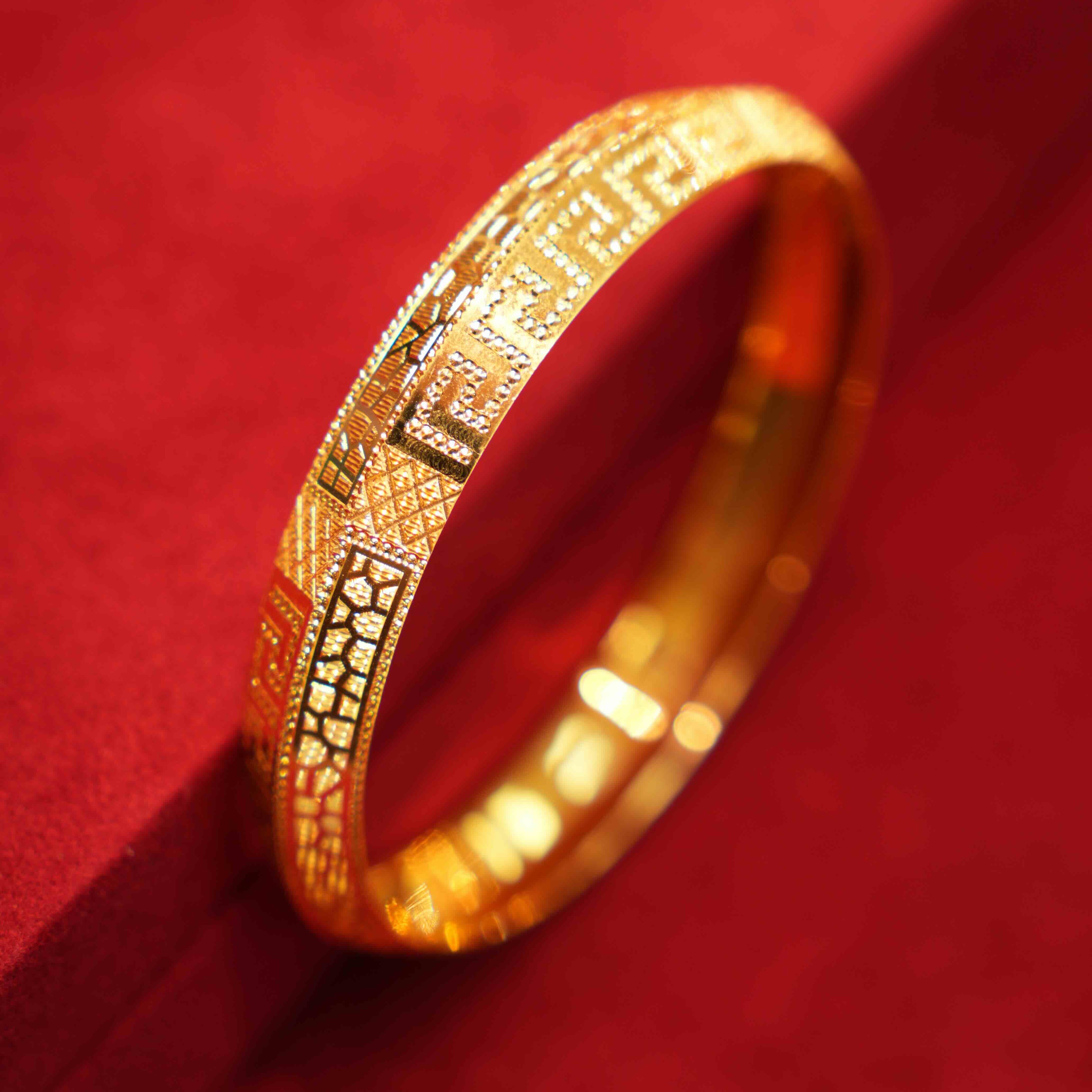 22K Gold Men's Kara
