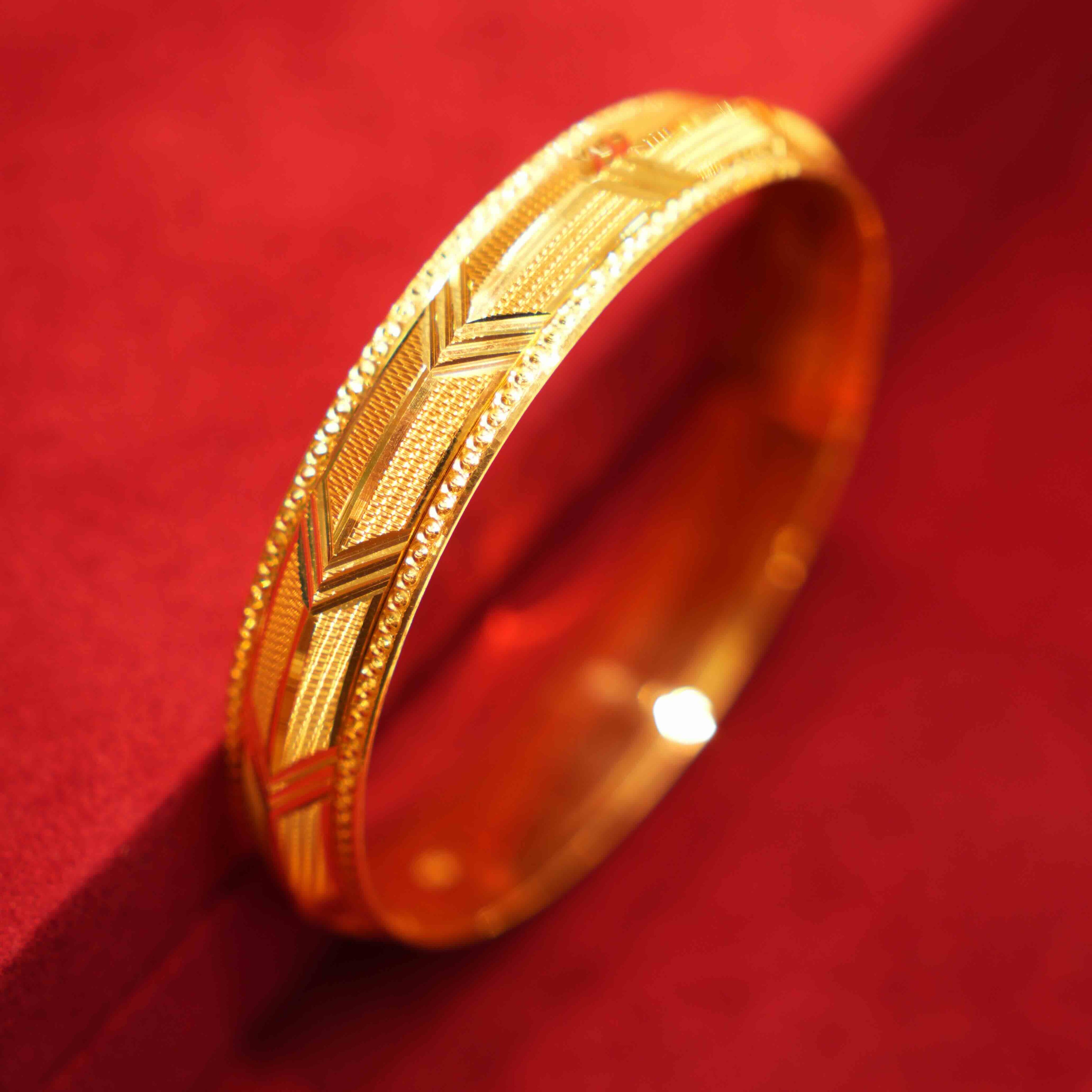 22K Gold Men's Kara