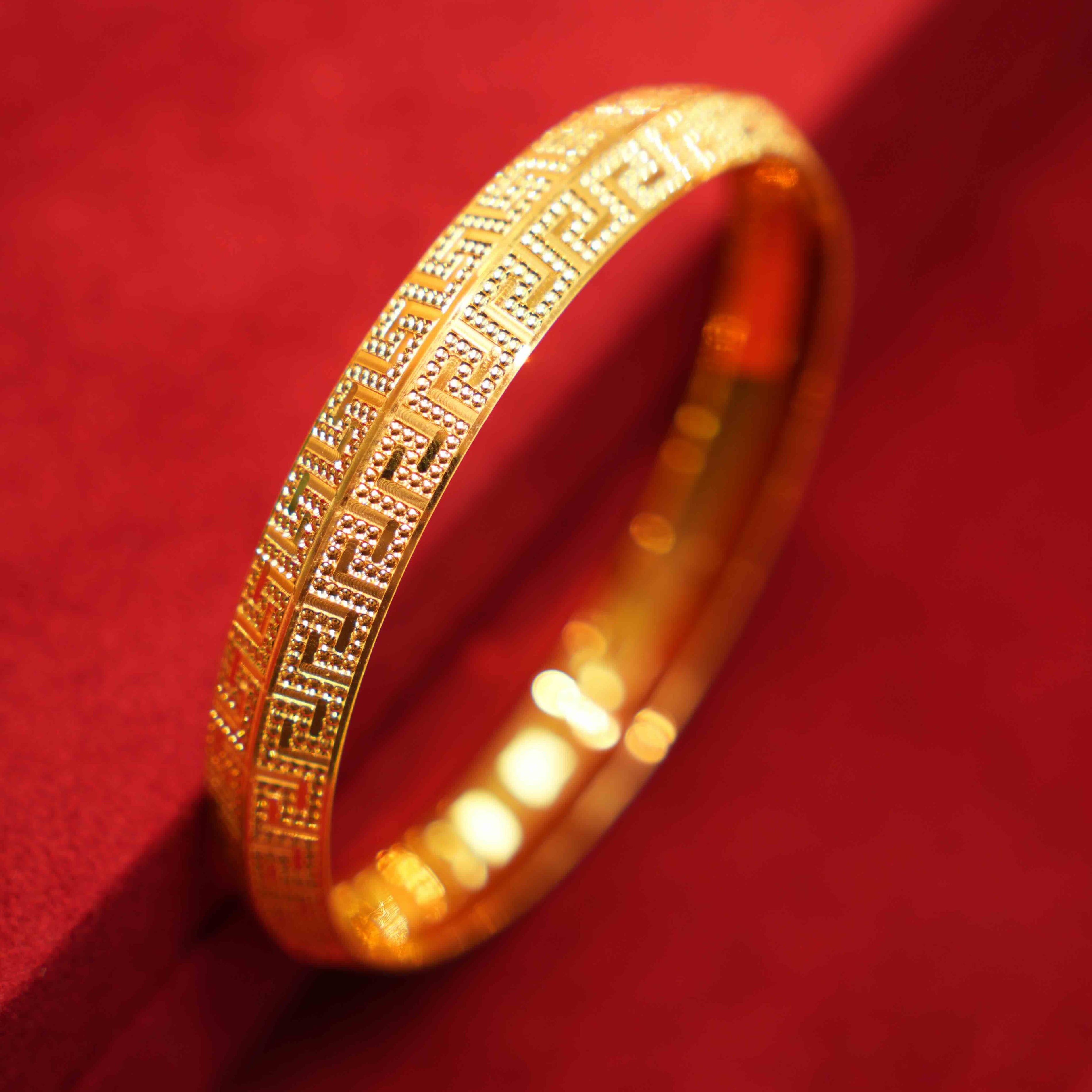 22K Gold Men's Kara