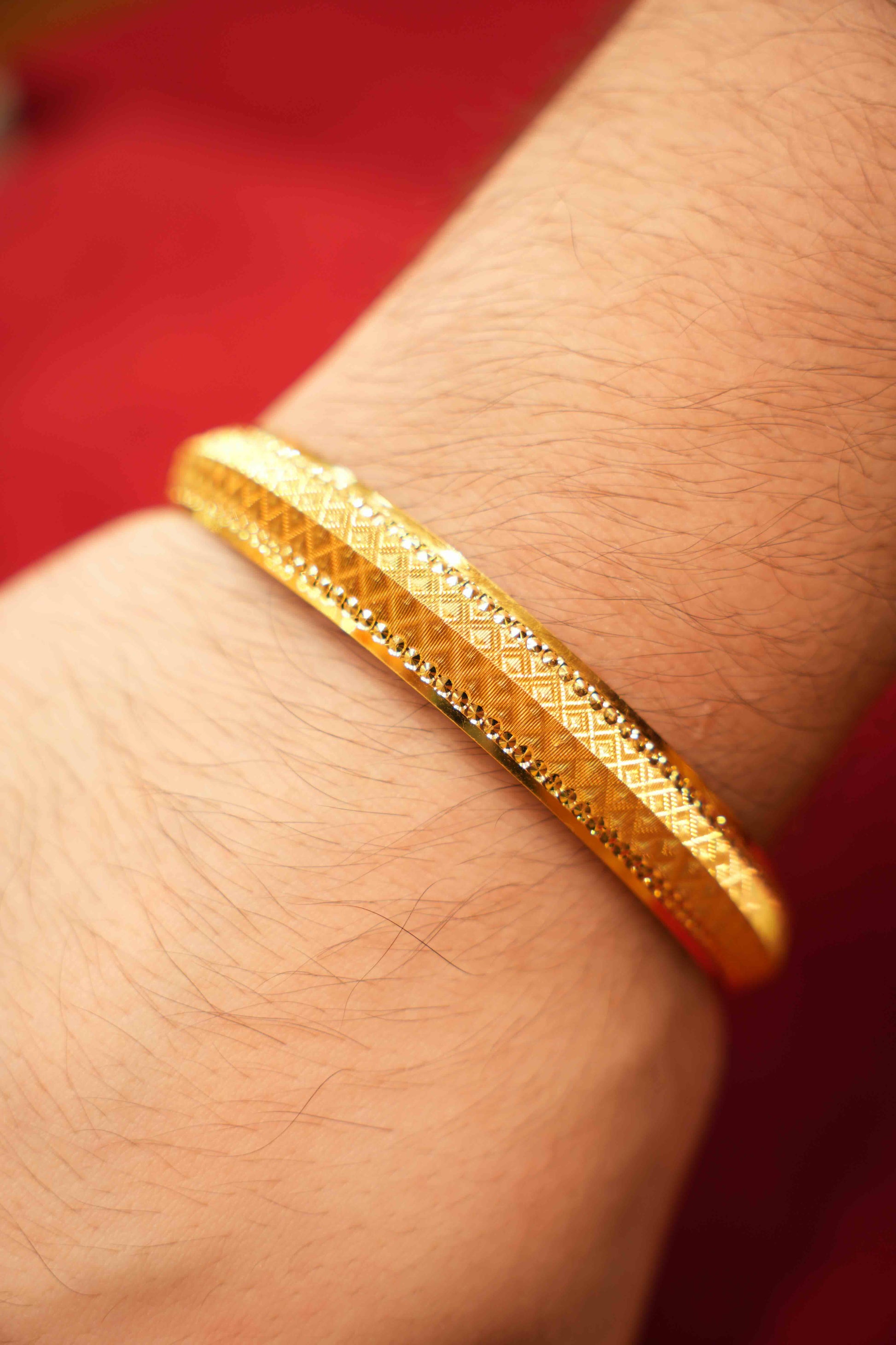 22K Gold Men's Kara