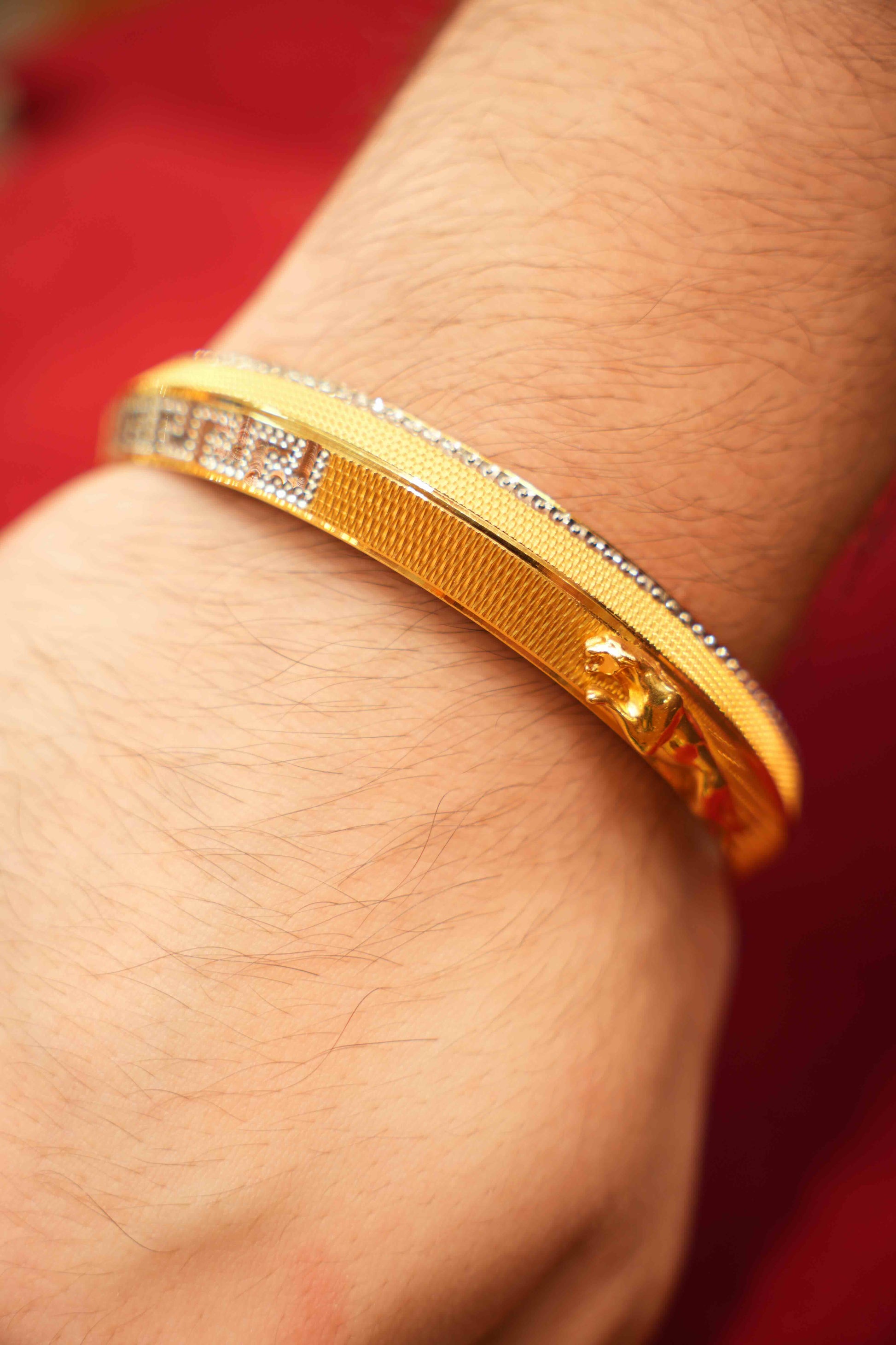 22K Gold Men's Kara