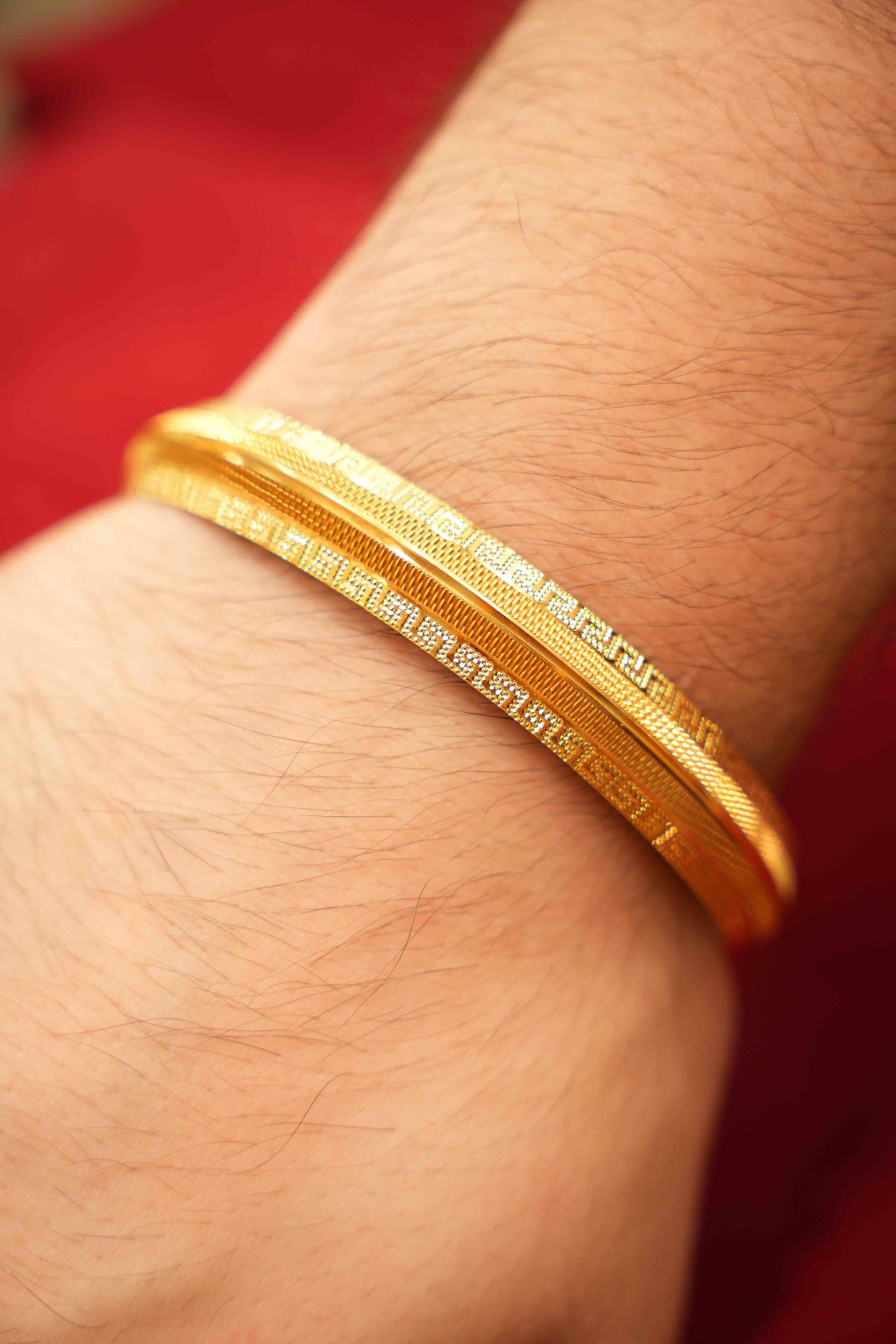 22K Gold Men's Kara