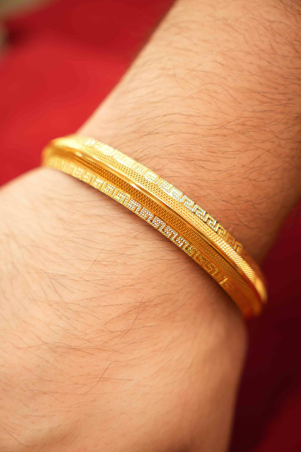 Hand-finished gold kara