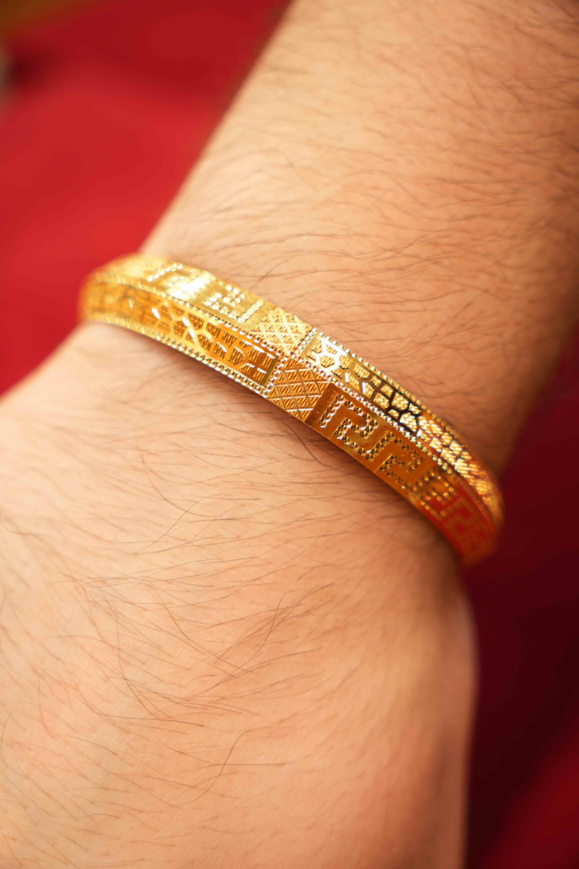 22K Gold Men's Kara