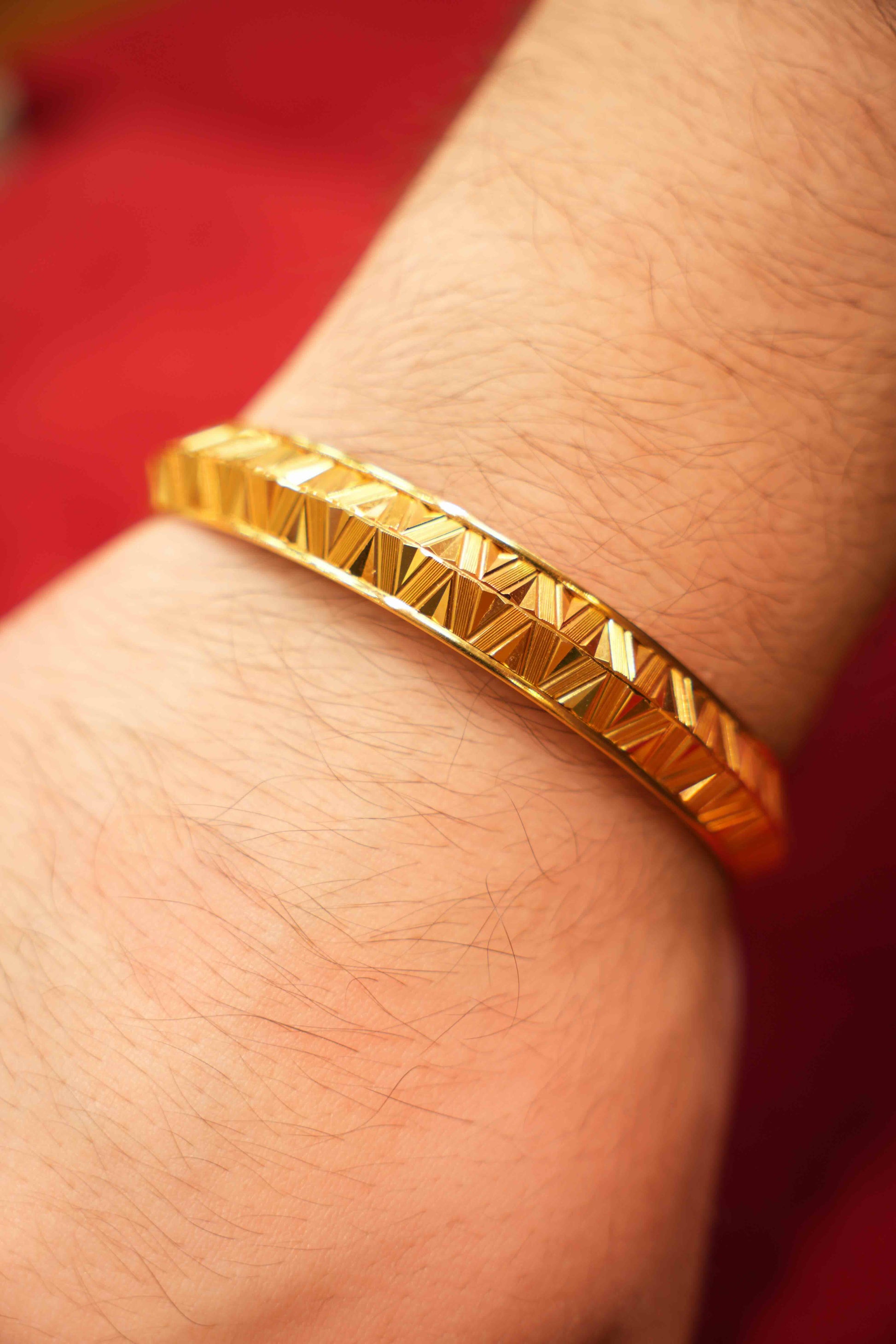 22K Gold Men's Kara