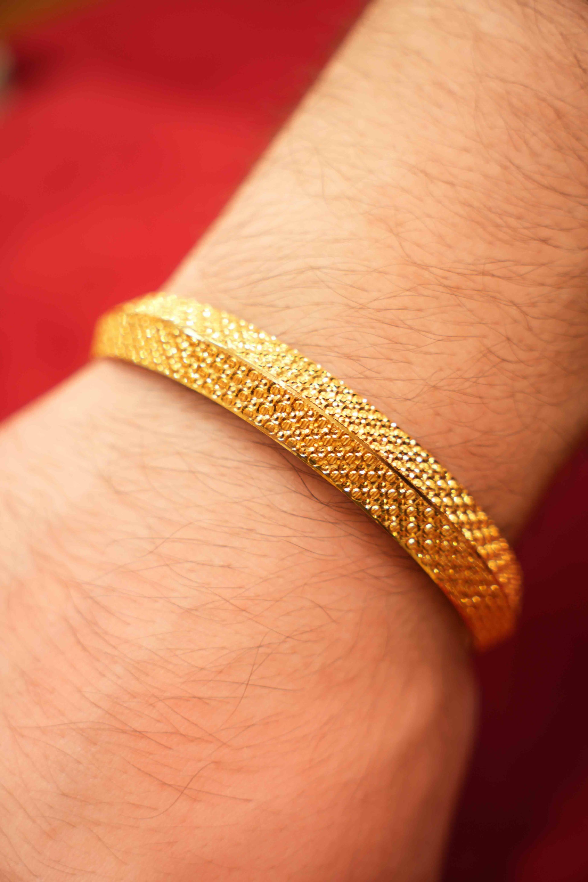 22K Gold Men's Kara