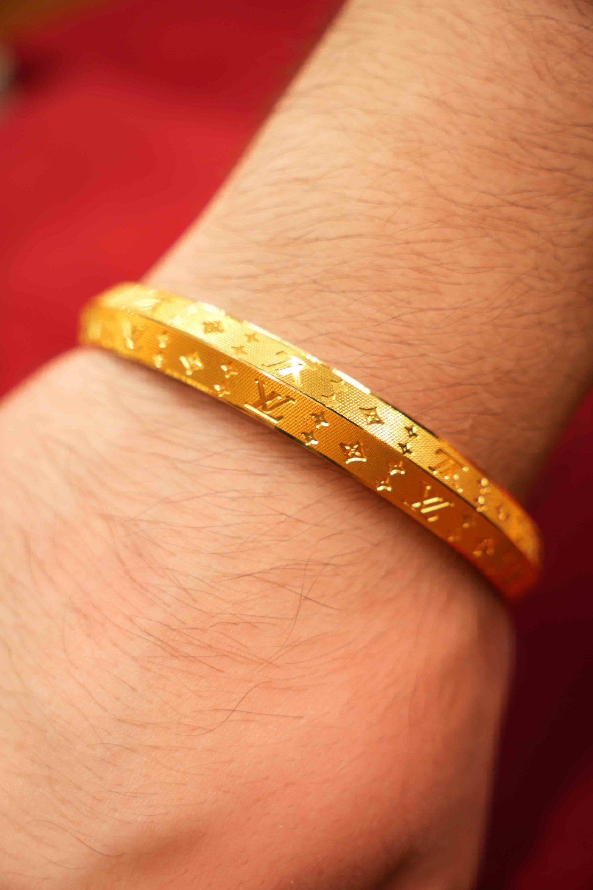 22K Gold Men's Kara