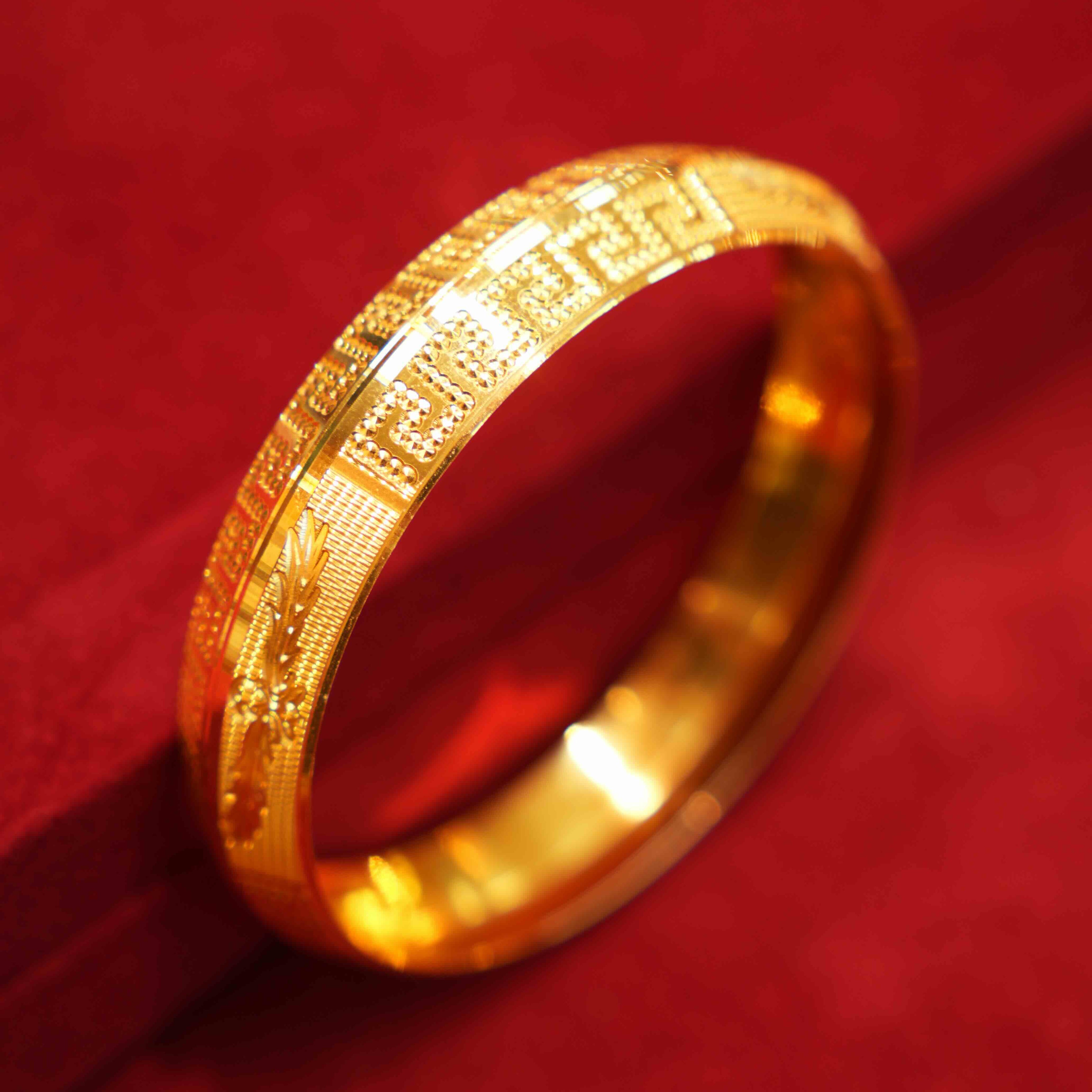 22K Gold Men's Kara