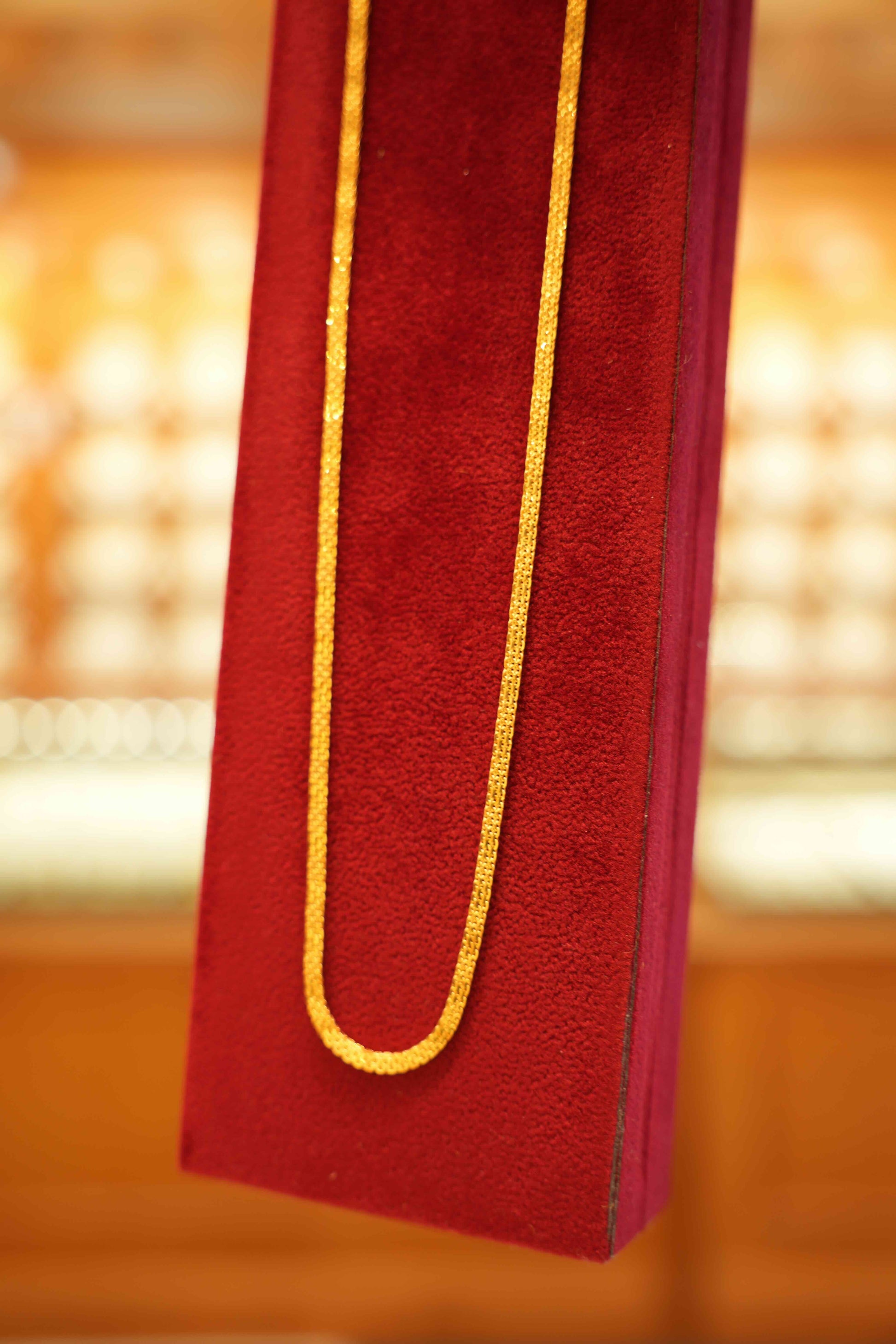 22K Gold Designer Men's Chain (24 Inches)