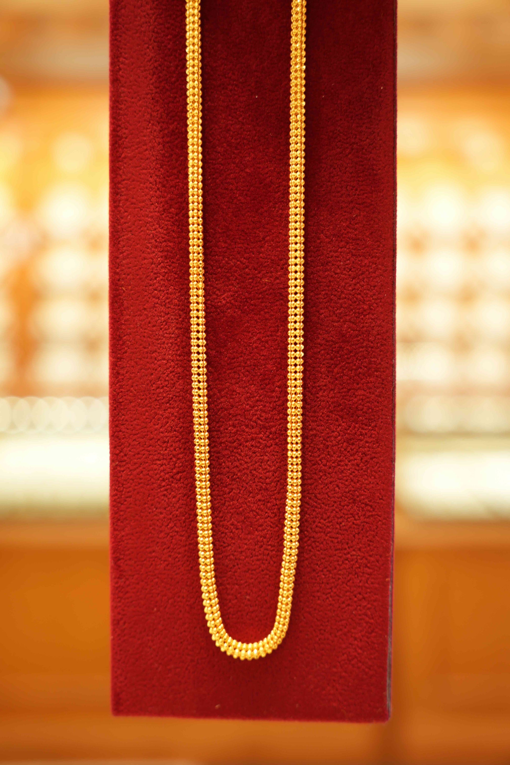 22K Gold Designer Men's Chain (22 Inches)