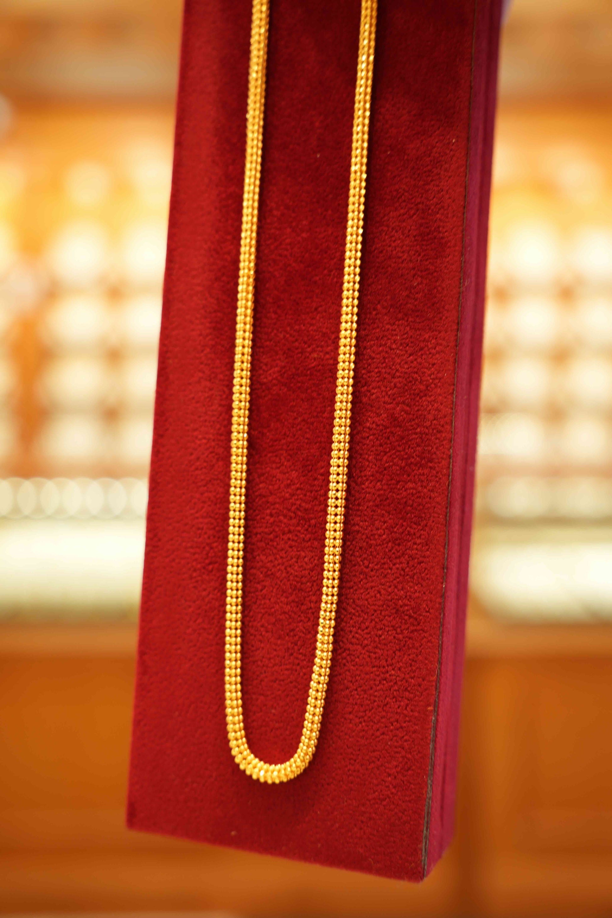 22K Gold Designer Men's Chain (22 Inches)