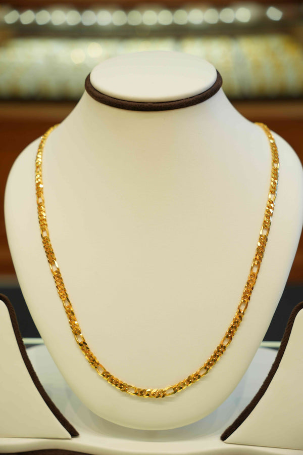 22K Gold Designer Men's Chain (22 Inches)