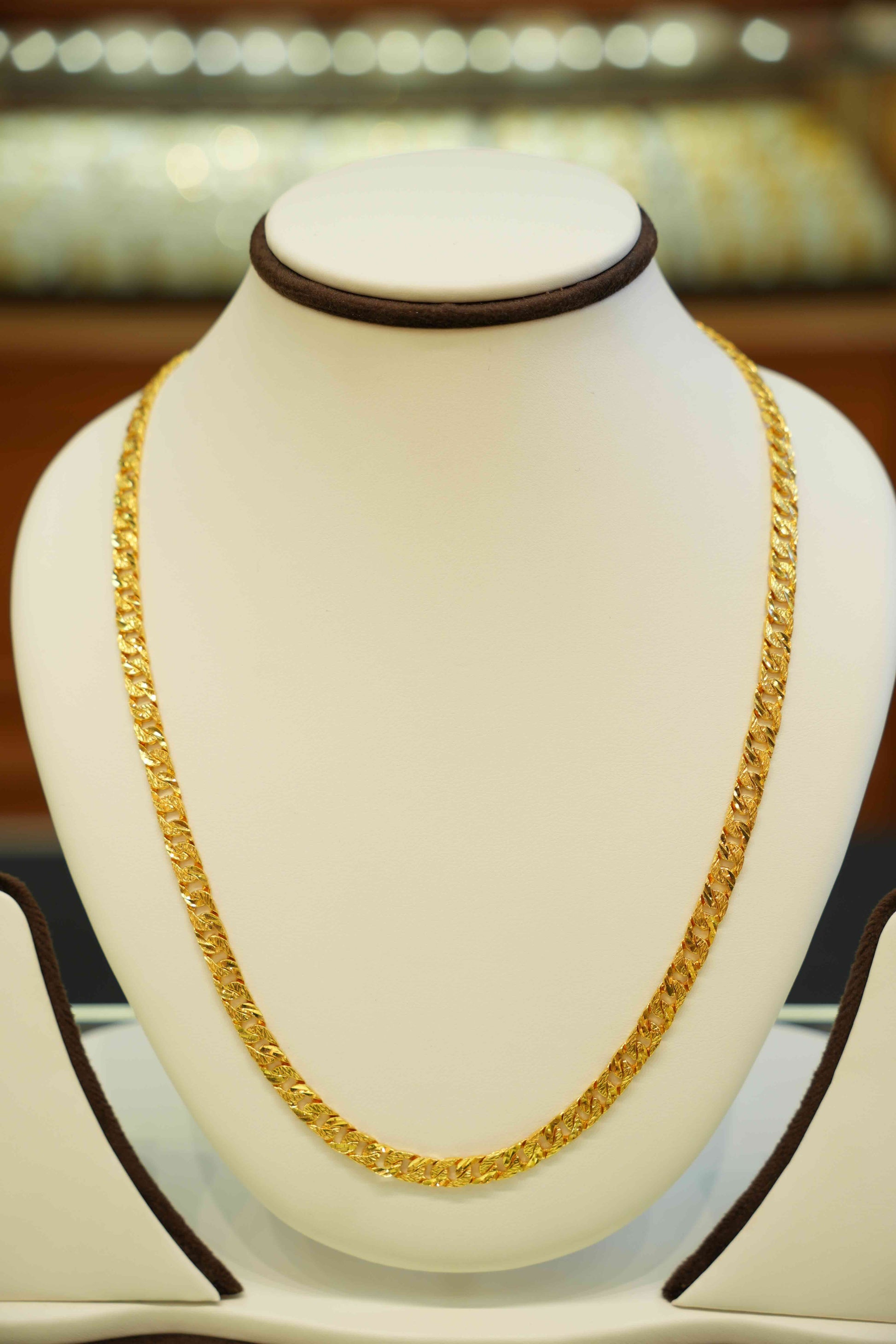 22K Gold Designer Men's Chain (20 Inches)