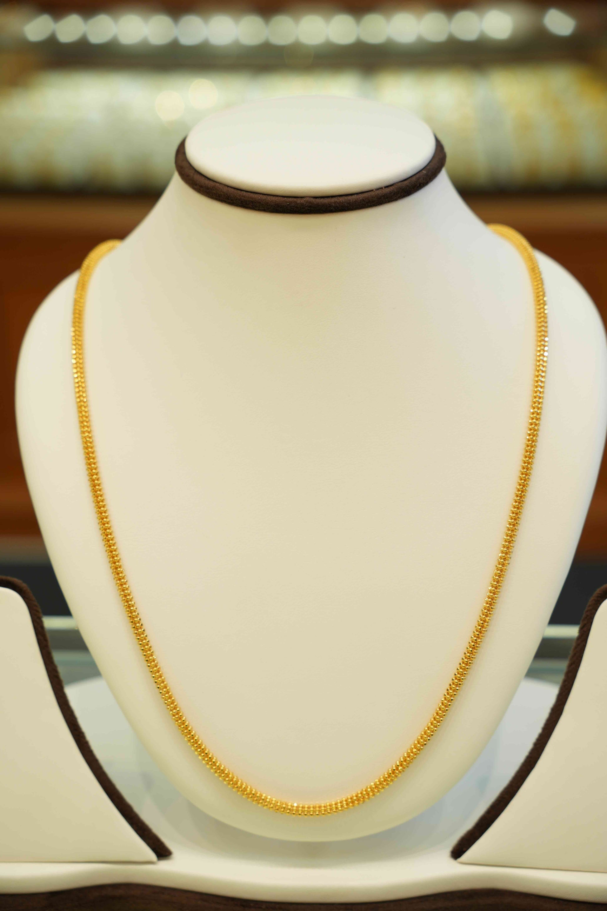 22K Gold Designer Men's Chain (22 Inches)