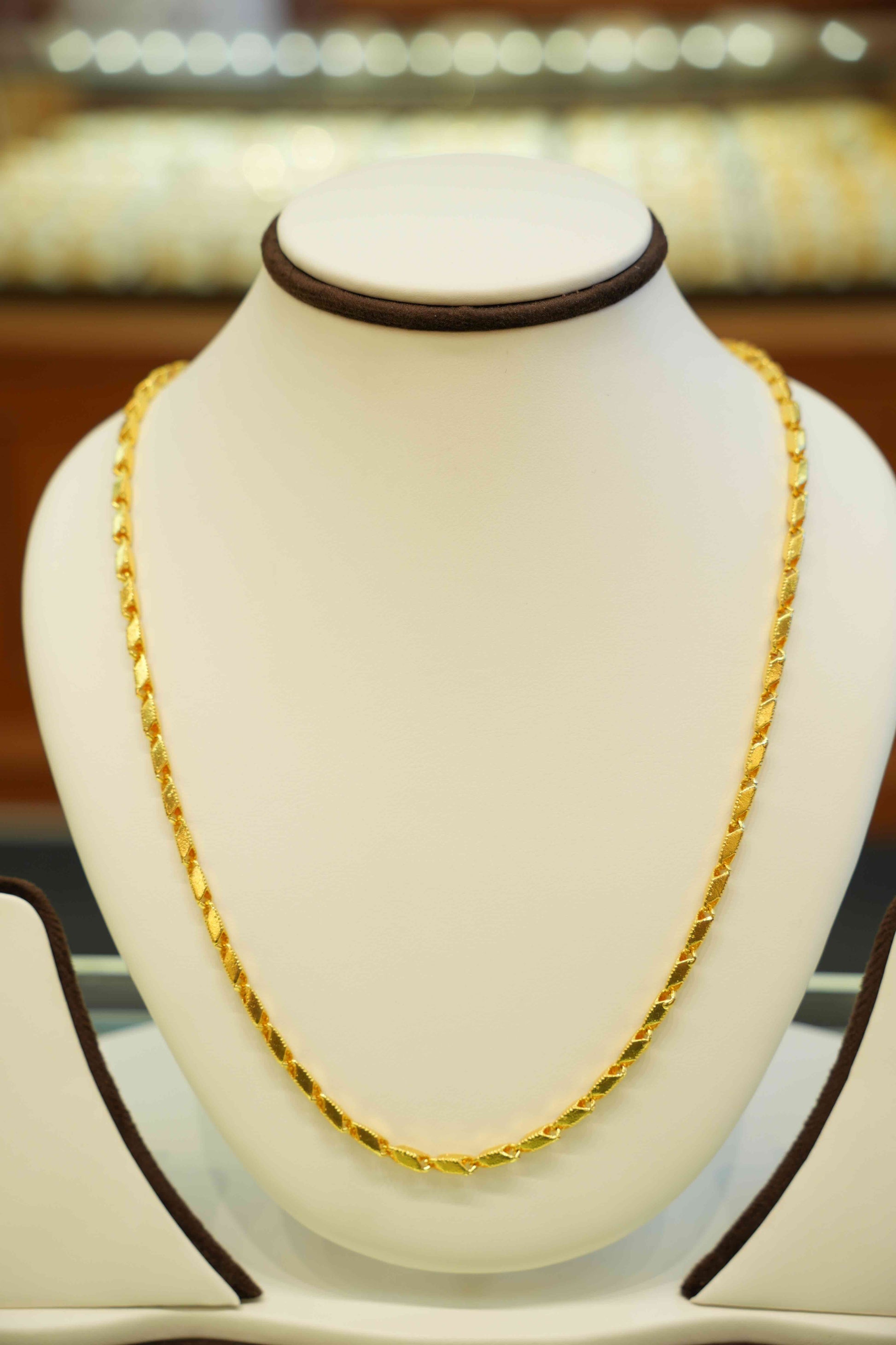 22K Gold Designer Men's Chain (21 Inches)