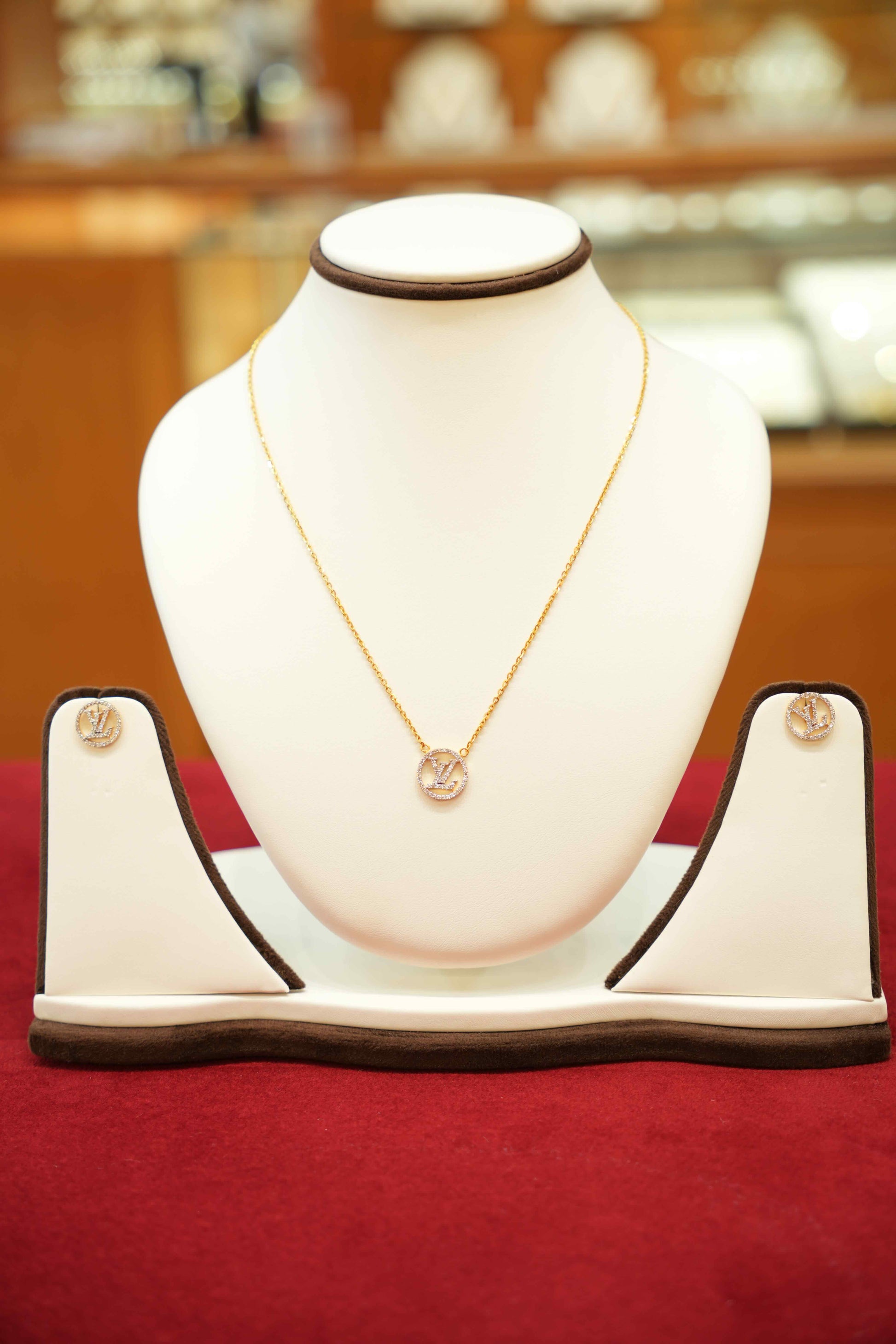 22K Gold Designer Necklace Set