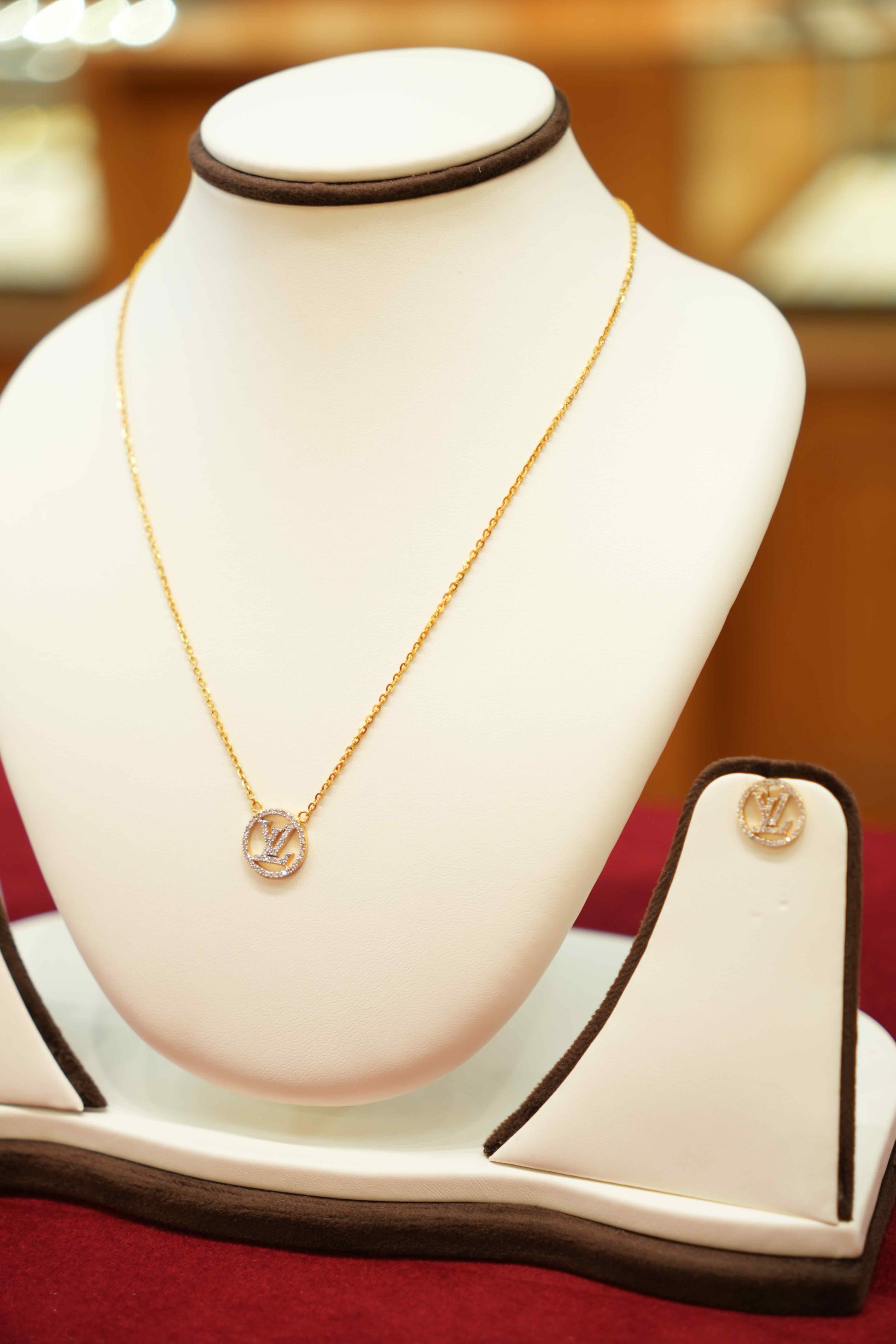 22K Gold Designer Necklace Set