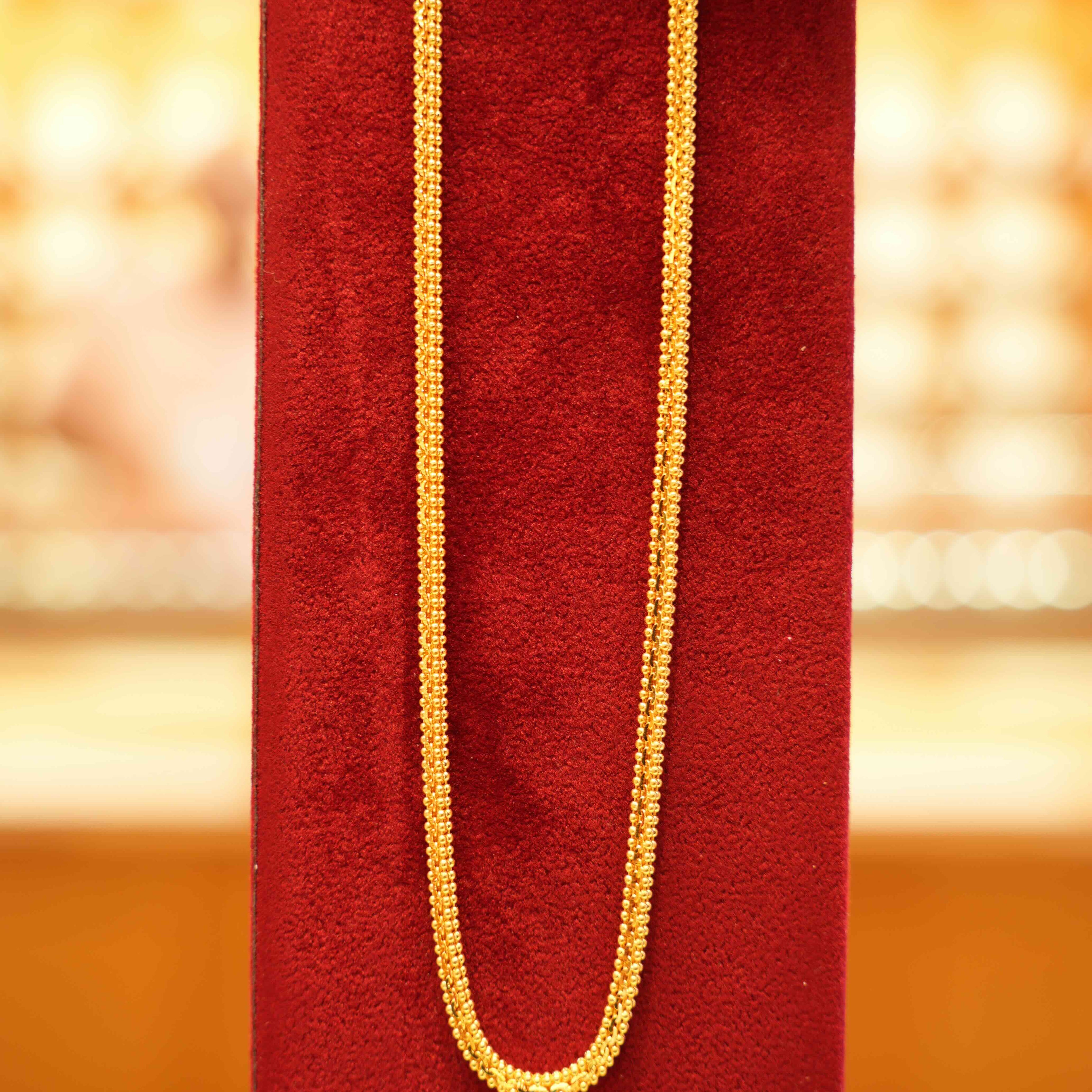 22K Gold Designer Men's Chain (20 Inches)