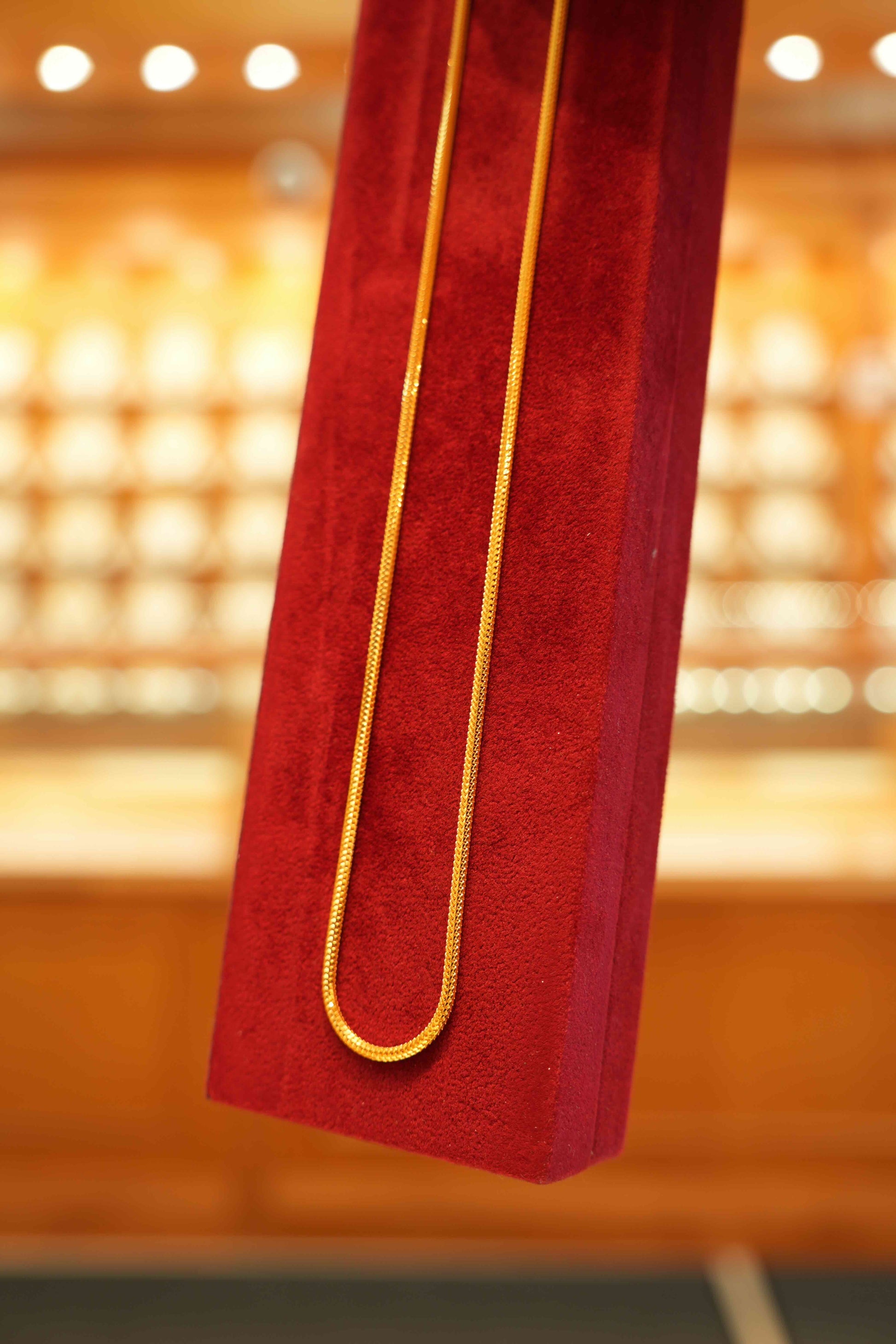 22K Gold Designer Men's Round Chain (22 Inches)