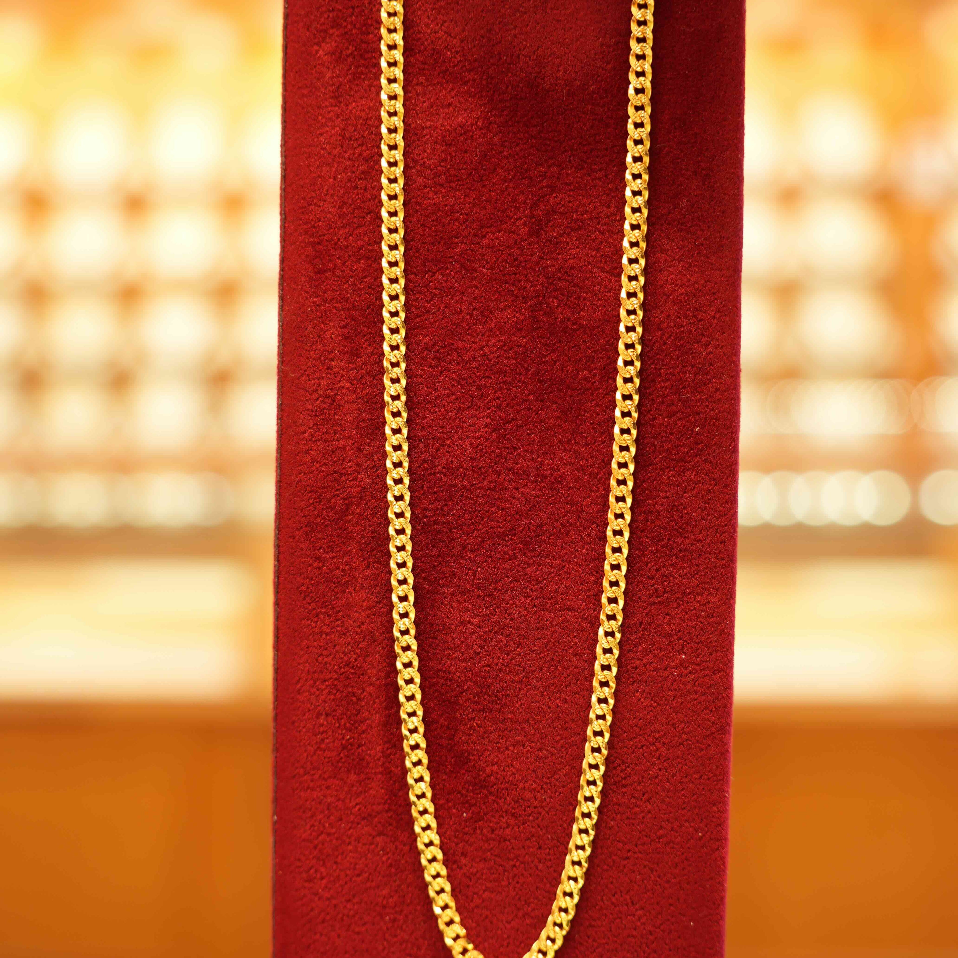 22K Gold Designer Men's Link Chain (20 Inches)