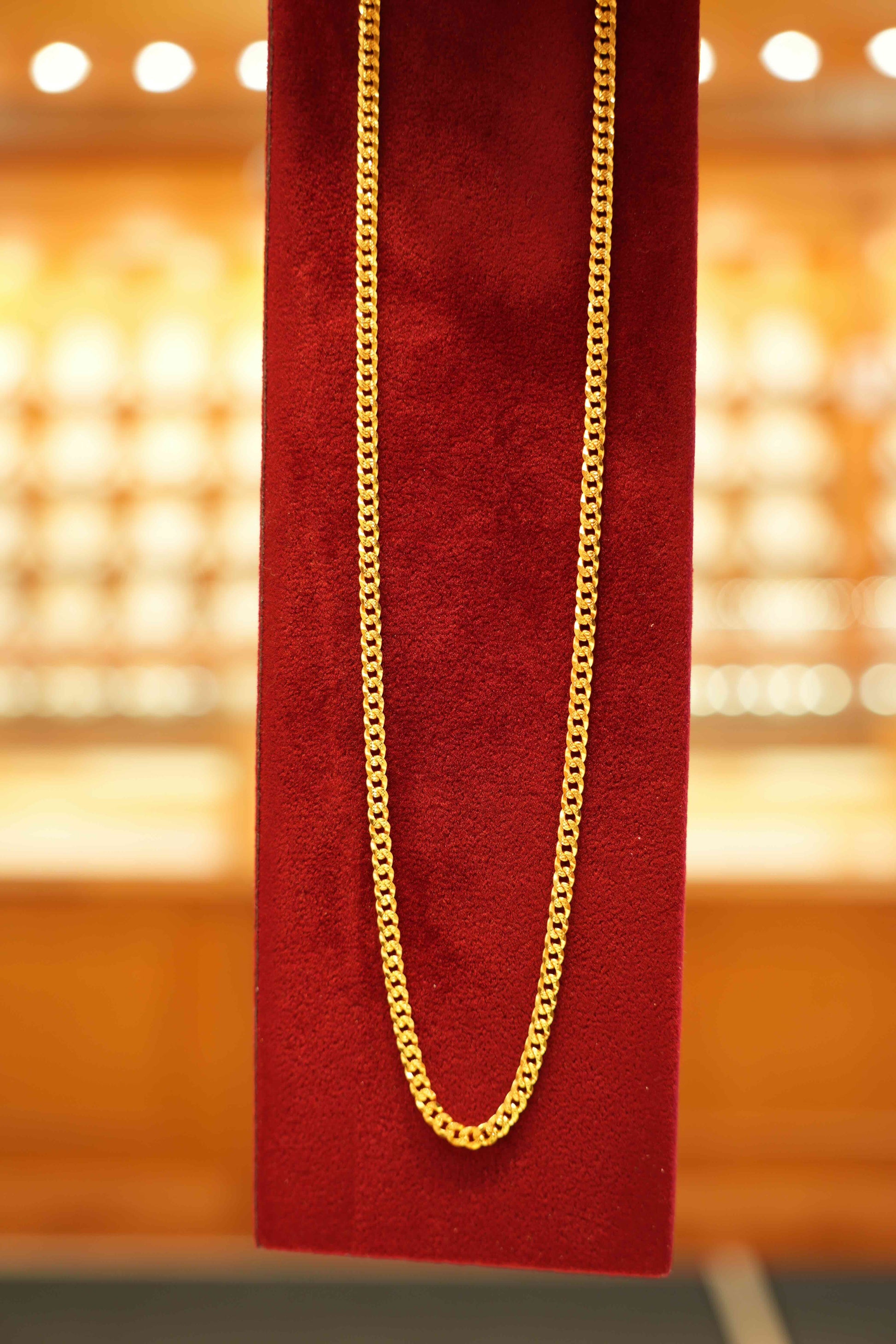 22K Gold Designer Men's Link Chain (20 Inches)