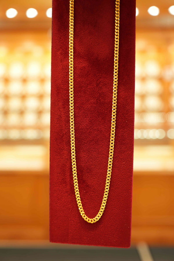 22K Gold Designer Men's Link Chain (20 Inches)