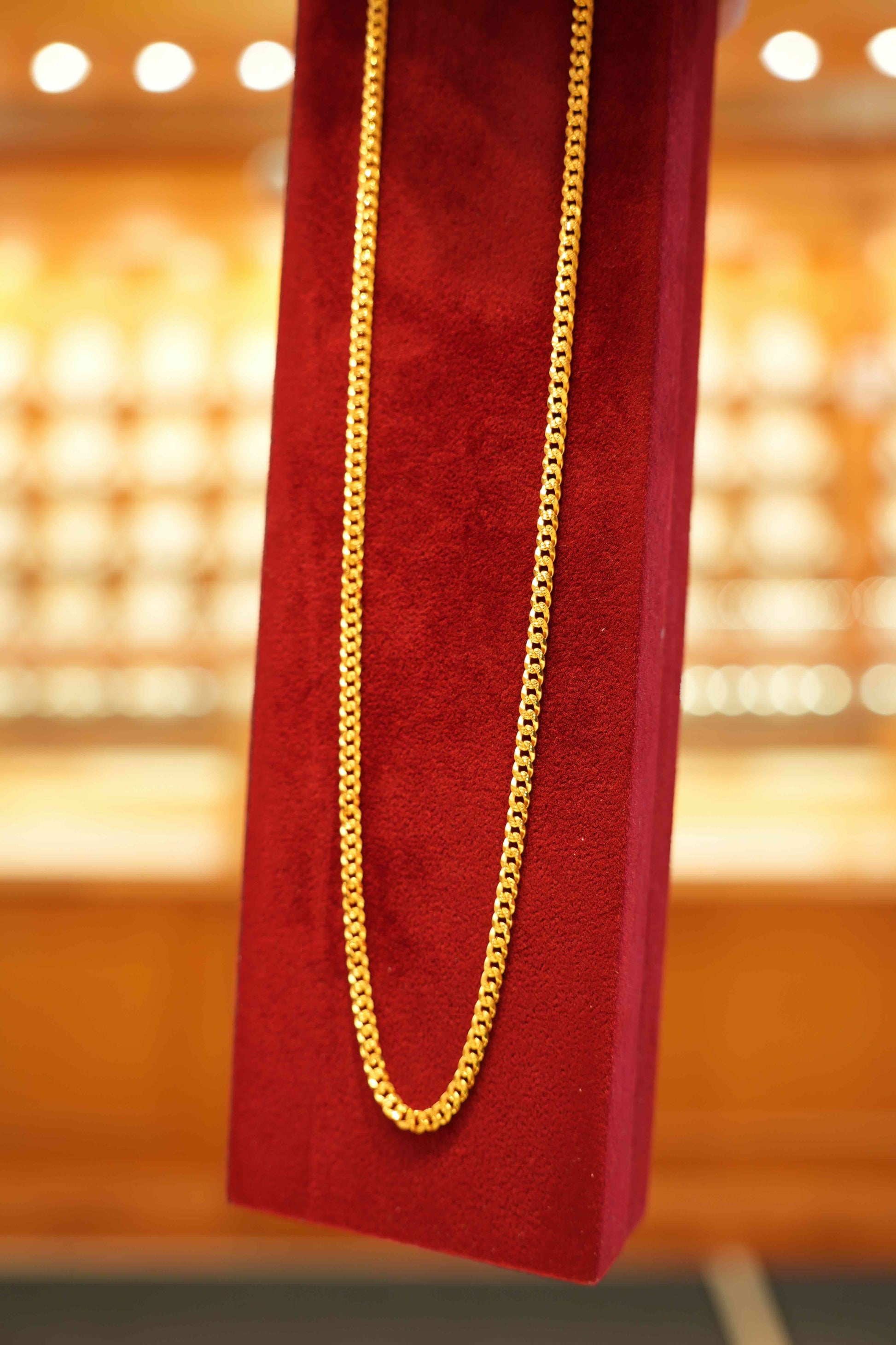 22K Gold Designer Men's Link Chain (20 Inches)